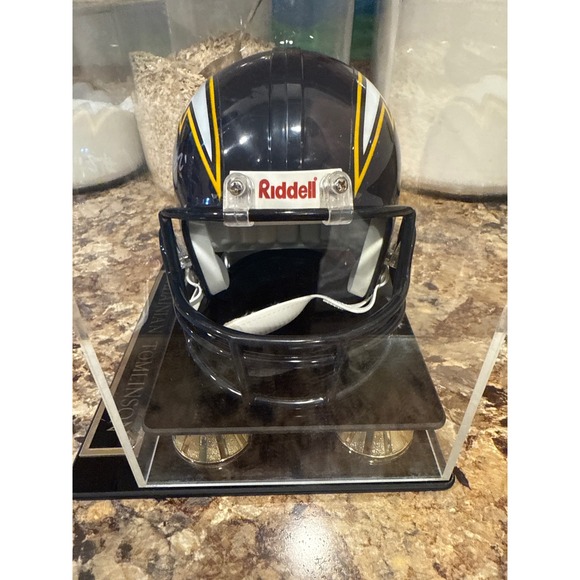 LADILADINIAN TOMLINSON Signed San Diego Chargers Mini Helmet NFL Autographed - Picture 3 of 5